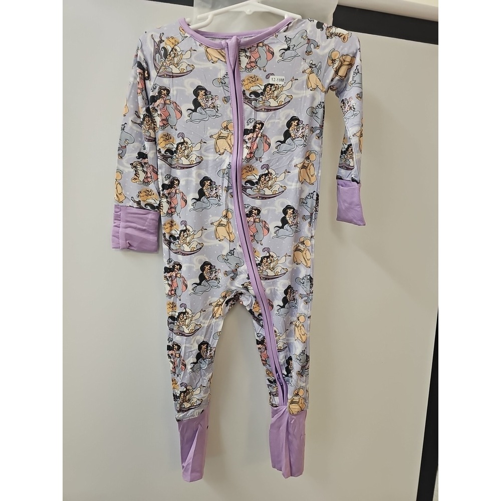 Bamboo Zippy Purple Aladdin 12 To 18 Months Double Zipper